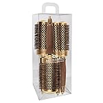 Olivia Garden NanoThermic Ceramic + Ion Round Thermal Hair Brush - Not Electrical - Professional Blowout Brush for Normal to Thick Hair -1 to 2 1/8 - Diameter Barrel - CIXL-24,34,44,54