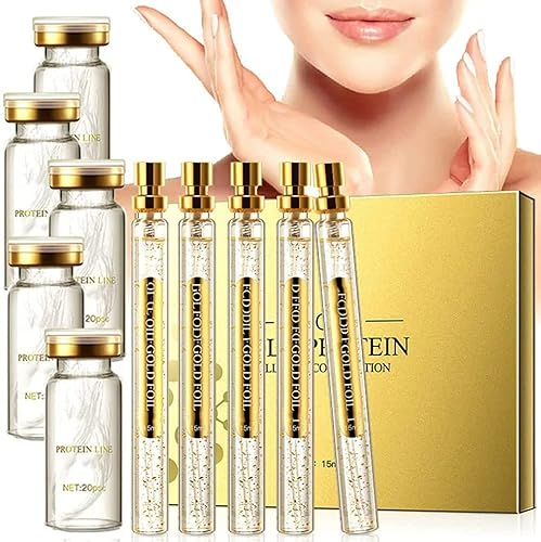 Miniatura 10 de Hilos de colágeno para estiramiento facial, antienvejecimiento, suero facial de colágeno, brillo de la piel, reduce líneas finas y arrugas, kits