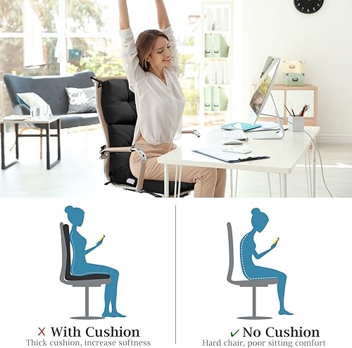 Miniatura 4 de Graffy Cojines para silla, 45 "x 22" x 4.5", negro