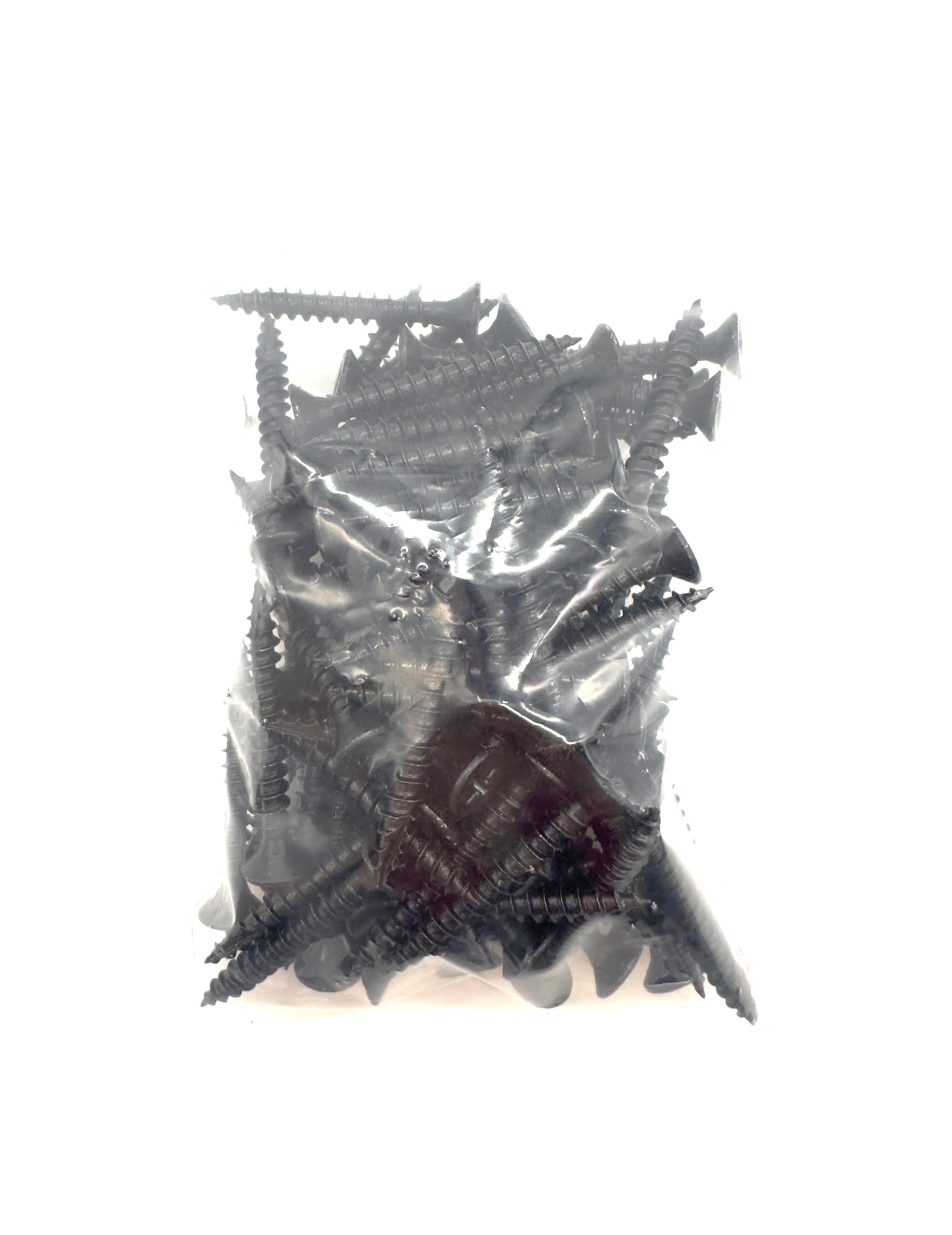 100 PCS Black Wood Screws (5mm x 40mm) Double Countersunk Multi Purpose Organic Woodscrews - Image 3