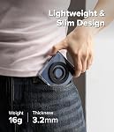 Ringke Dual Magnetic Silicone Ring for MagSafe Phone Grip - Black | [Double Sided Magnet] Soft Slim Lightweight Flexible Finger Phone Holder for iPhone, Samsung Galaxy, Pixel Magnetic Case