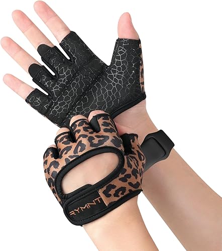 Miniatura 2 de Guantes de levantamiento de peso mínimo, guantes cortos de microentrenamiento con almohadillas de agarre y protección completa de la palma y agarre