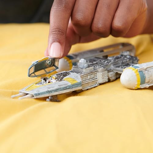Miniatura 11 de Star Wars Micro Galaxy Squadron V-Wing Starfighter - Vehículo de clase de armadura ligera de 3 pulgadas con dos accesorios de micro figura de 1