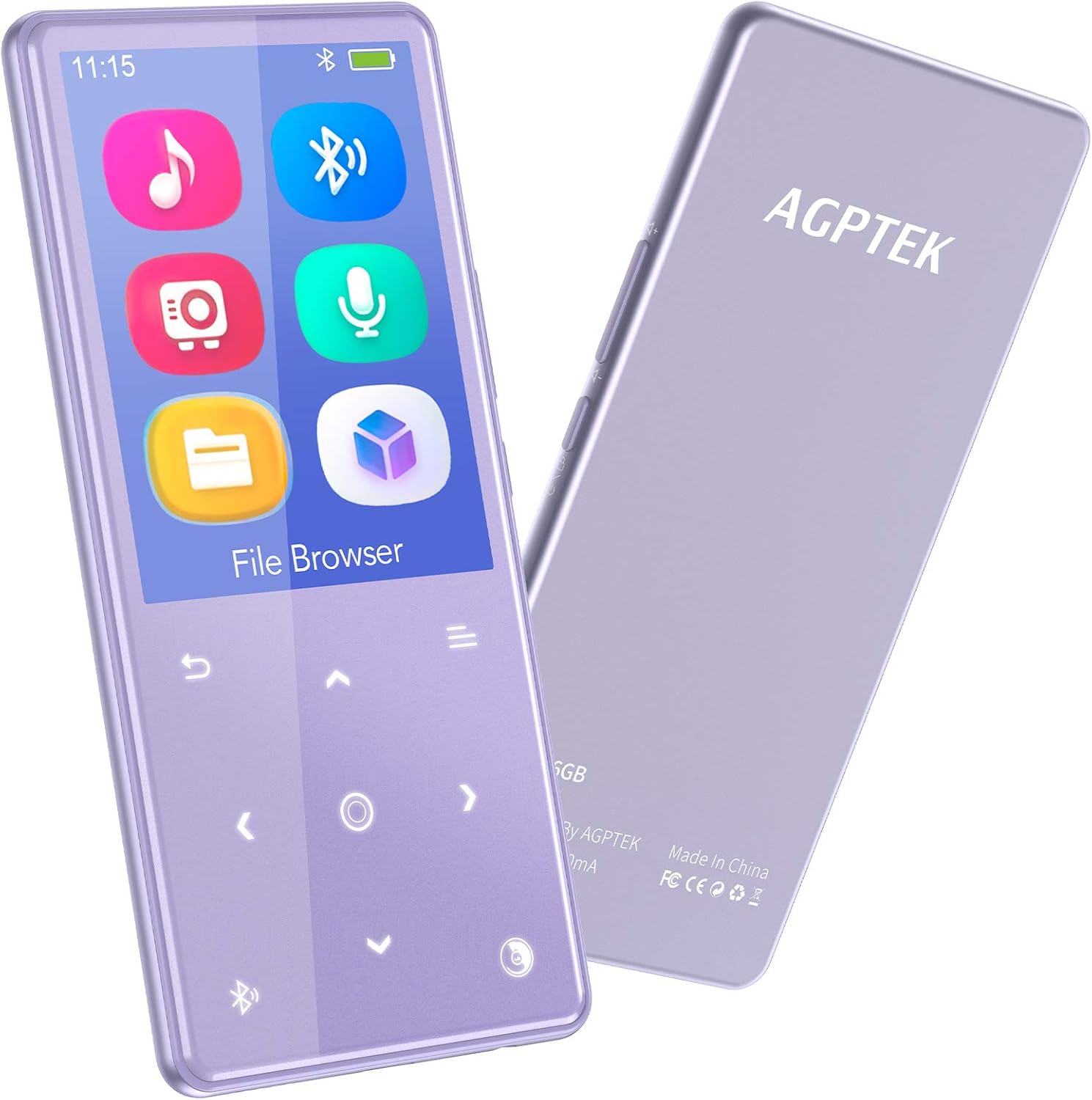 AGPTEK 16GB Bluetooth 5.0 MP3 Player Portable HIFI Music Player with 2