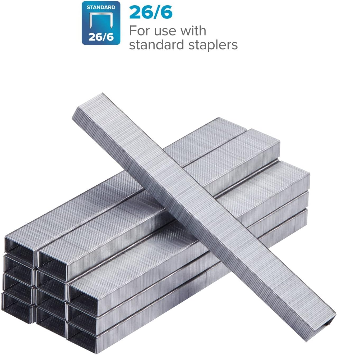 Bostitch Premium Staples for Jam-Free Stapling, 0.25 Inch, Full Strip, 5,000 Staples/Box : General Purpose Staples : Office Products