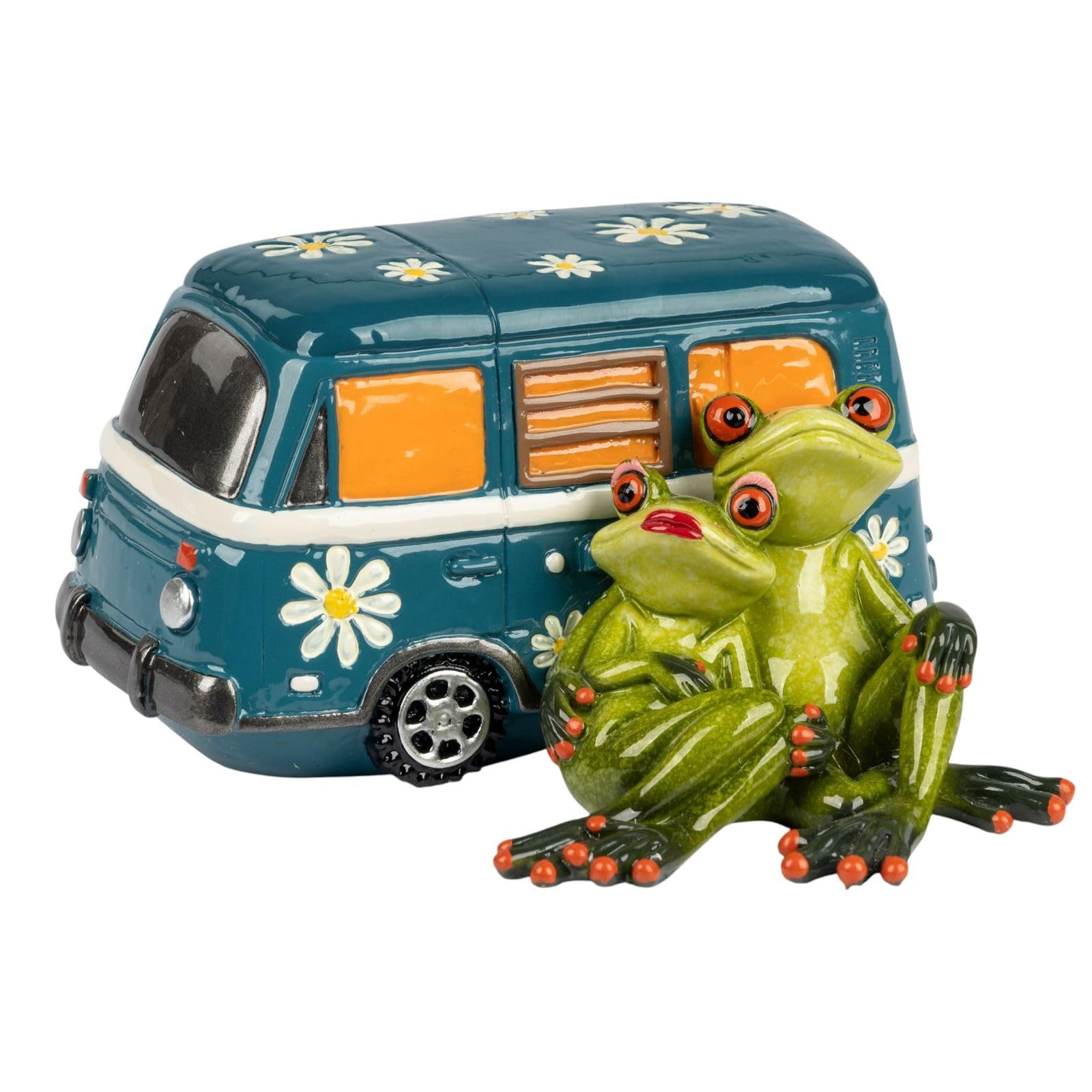 formano Frog Couple Frog from Froschhausen Camper Bus Artificial Stone