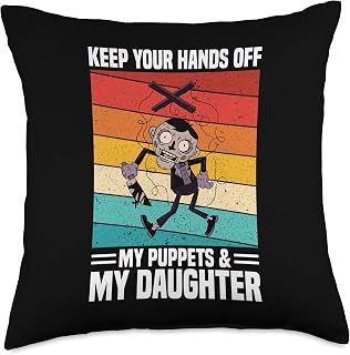 Puppeteering Essentials Puppetry Puppet Owner Ventriloquist Throw Pillow
