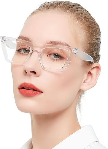 Miniatura 8 de OCCI CHIARI Wide Reading Glasses Women Cat Eye Readers with Spring Hinge