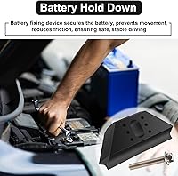 Vista 6 de Garra de batería base, sujetador de batería con kit de pernos de acero inoxidable 304, compatible con modelos seleccionados