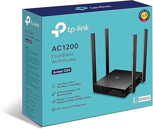 Miniatura 4 de TP-Link Archer C54  Enrutador WiFi de doble banda AC1200 MU-MIMO  Funciona con todos los proveedores de Internet residencial
