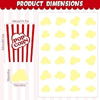 Vista 2 de 25 Pcs Various Popcorn Stickers Bulletin Board Self Stick Accents Adhesive Fake Decorations for Teacher Blackboard Chalkboard Wall Elementary