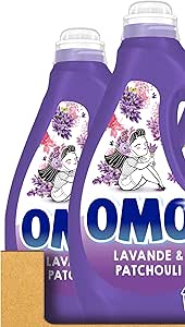 Omo Lessive liquide Lavande et patchouli - 160 lavages - parfum longue ...