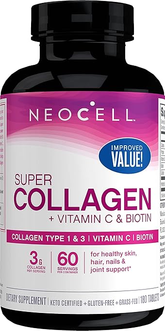 Amazon.com: NeoCell Super Collagen + Vitamin C & Biotin, Dietary ...