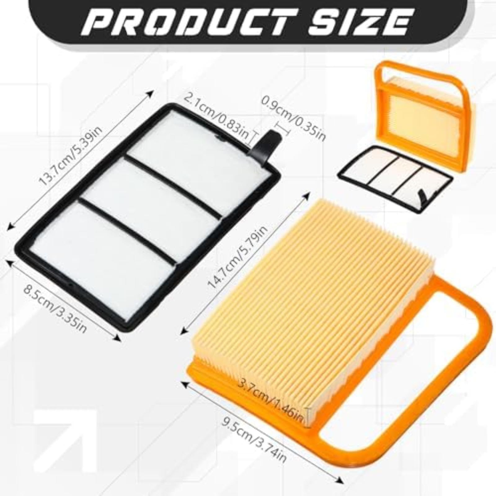 Per filtro per dell'aria Ts410 Ts420 da 8 pezzi con pre-filtro, per sega da taglio per calcestruzzo TS410z TS420z Ts480 TS500i parte del filtro dell'attrezzo da giardino