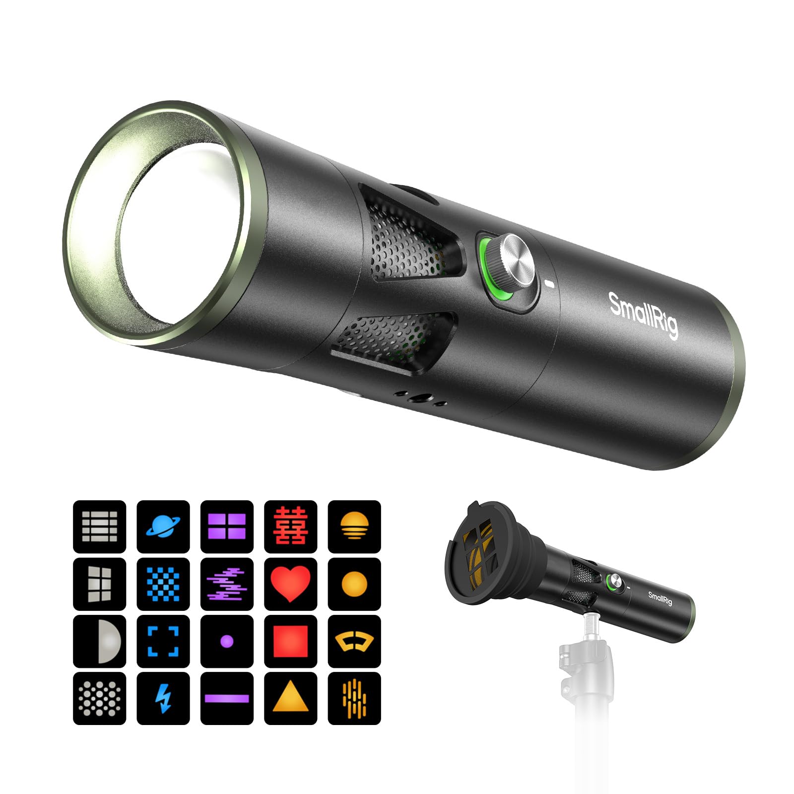 Amazon.co.jp: SmallRig RF 20C RGB LEDライト10000mAh充電式 CRI97