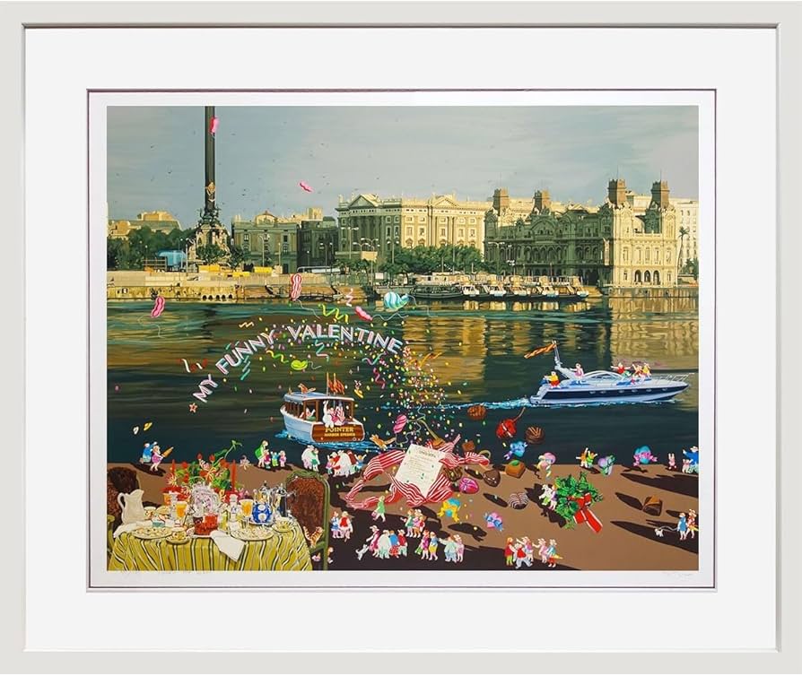 【ヒロ・ヤマガタ】　山形博導　恋人たちのフェスティバル　シルクスクリーンシート Amazon.co.jp: ヒロ ヤマガタ 「マイ ファニー バレンタイン」 版画