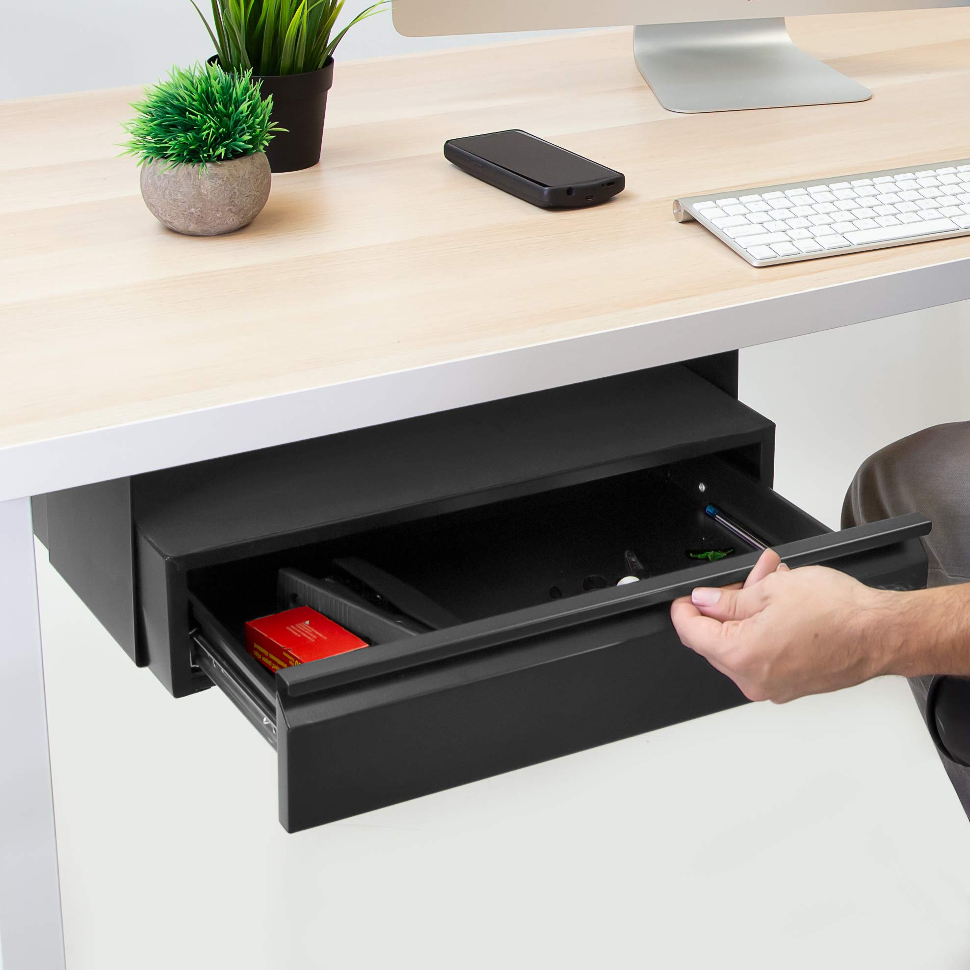 MountIt! Under Desk PullOut Drawer Kit with Laptop and Tablet Shelf