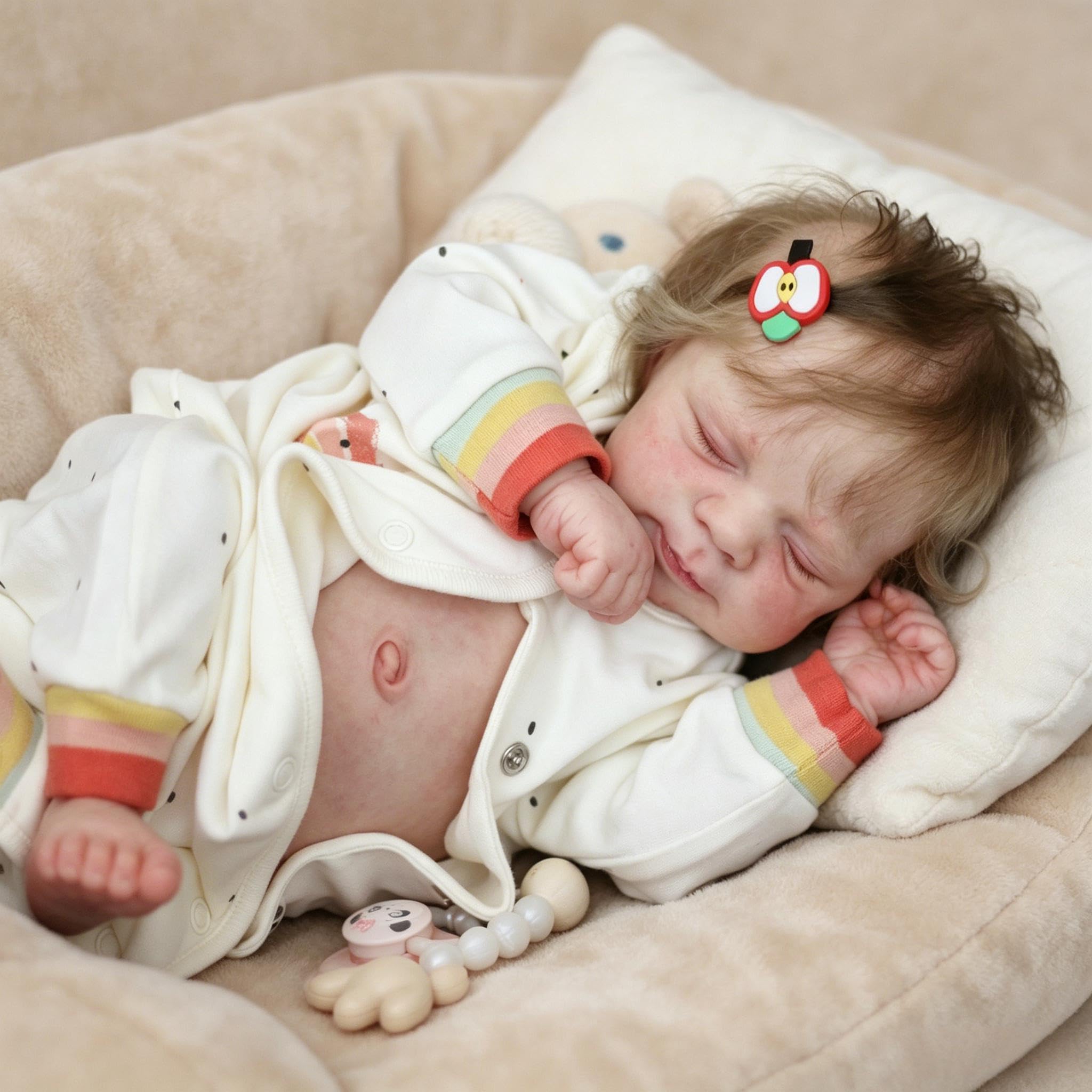 RXDOLL Realistyczne lalki Reborn Baby Dolls silikonowe na całe ciało, winylowe, 45 cm, ręcznie wykonane, realistyczne, noworodek, lalka, zmywalne, prawdziwe życie, Reborn, lalki z zestawem do