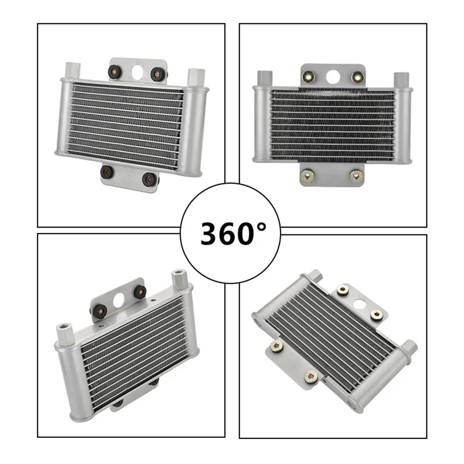 Radiadores del motor Enfriador de aceite GY6 para ATV de cuatro ruedas, Compatible con radiador refrigerado por aceite de 150-250 cc. Enfriador aceite