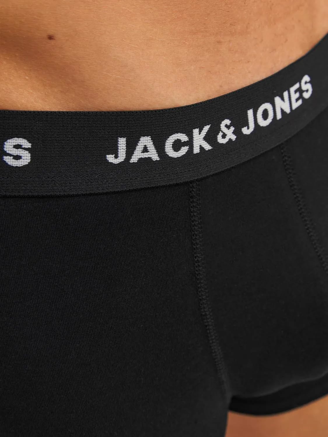 JACK & JONES Jacdaniel - Confezione 10 Boxer Uomo - Nero/Nero e Nero/Bianco