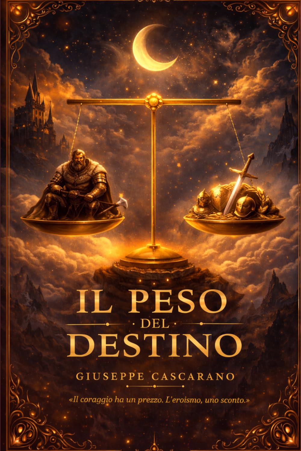 Copertina Il Peso del Destino di Giuseppe Cascarano — fantasy standalone Remigio Ventrepieno