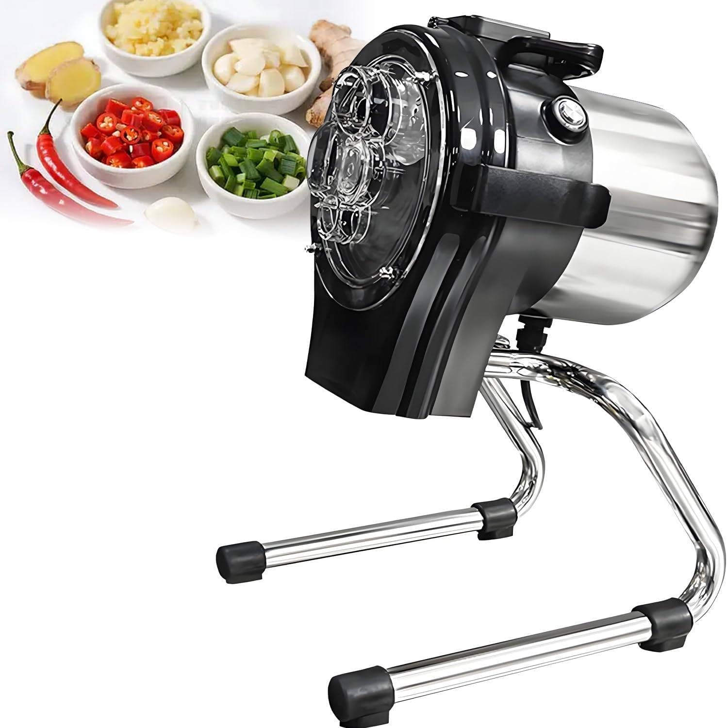 YXZYFPP Commercial Vegetable Chopper & Food Processor - Essential Kitchen Tool for Slicing, Shredding, and Dicing Veggies Efficiently (110cl)