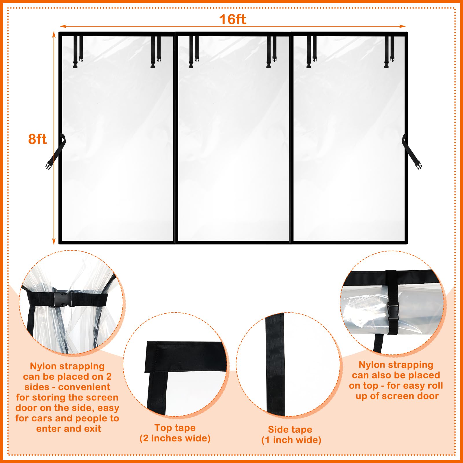 Garage Door Screen For Winter,Garage Door Insulation Kit,Magnetic Thermal Ins - View #10