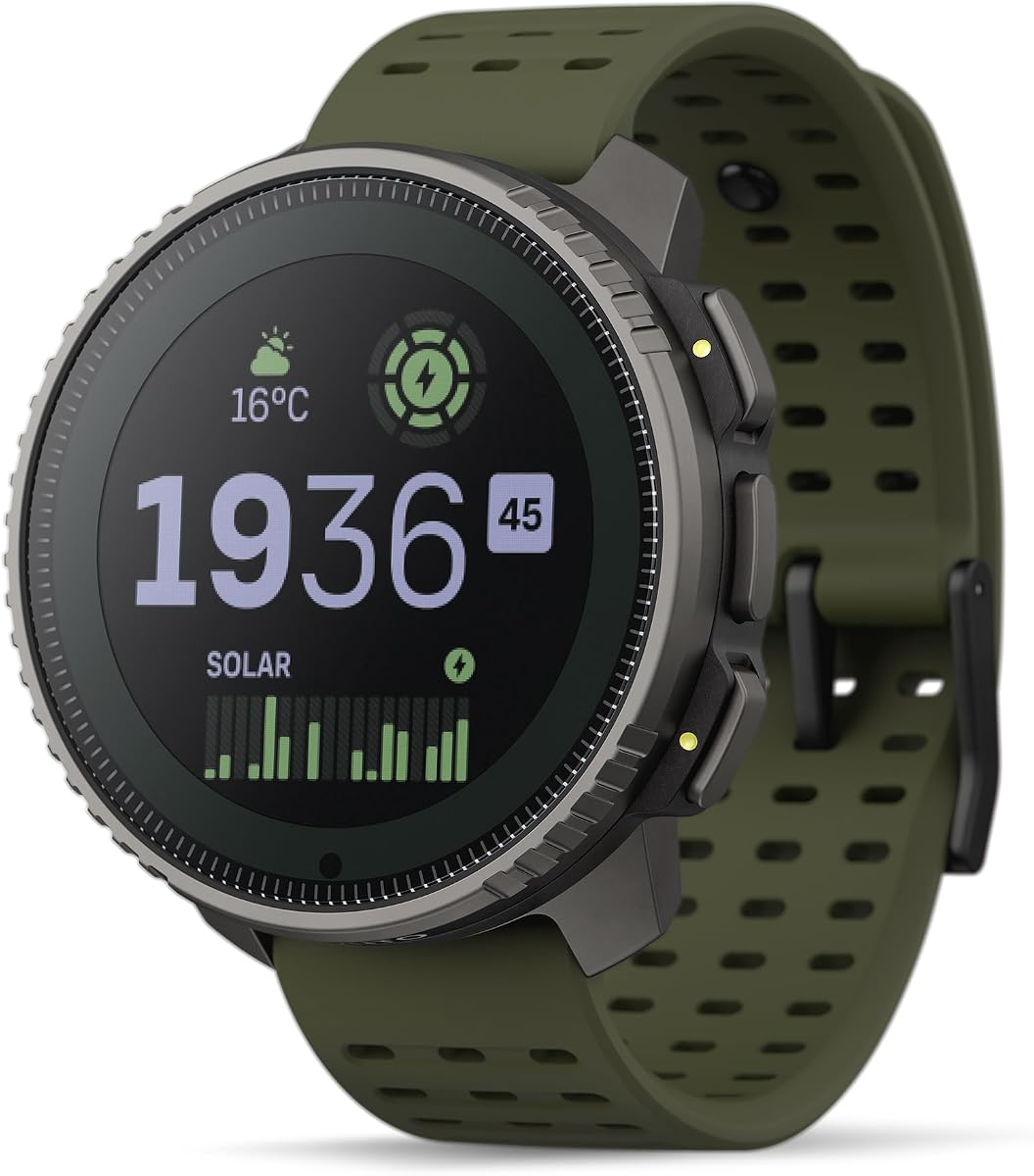 SUUNTO Vertical GPS Sports Watch, Solar Charging 95+ Sports, Forest Ti | Offline Maps, 60-day Battery Life, Dual-Band GNSS, Outdoor Training&Expedition, SUUNTO App, Adventure Watch