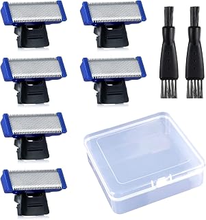 Shaver Replacement Head 6PCS Compatible With Microtouch Solo 2PCS Shaver Clean Brush With Box (6PCS)