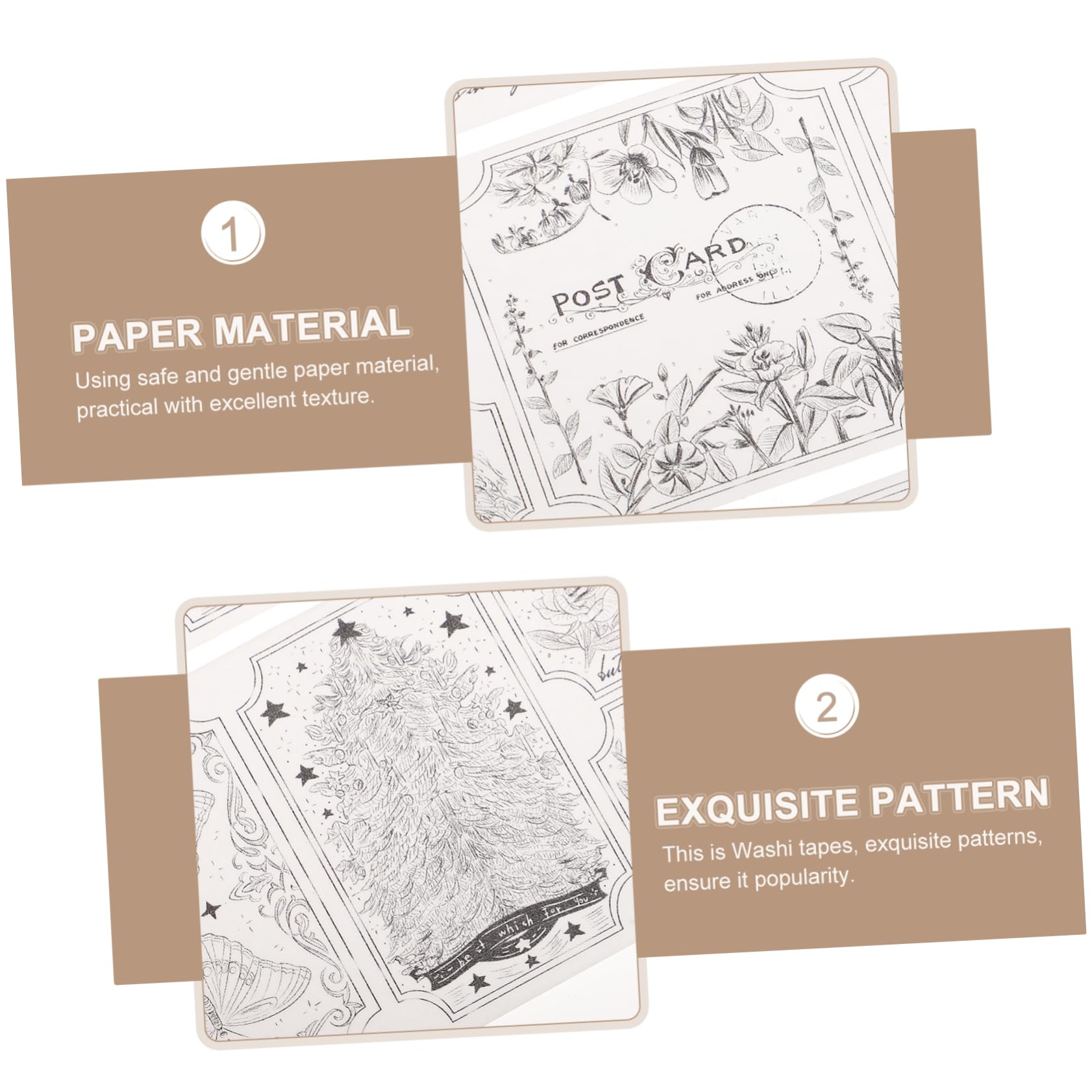 STOBOK 3er-set Dekoratives Washi-masking-tape Bastelband Planer-aufkleber Scrapbook-masking-tape Bastel-masking-tape Tagebuch-washi-tape-set 6 Rollen X 3