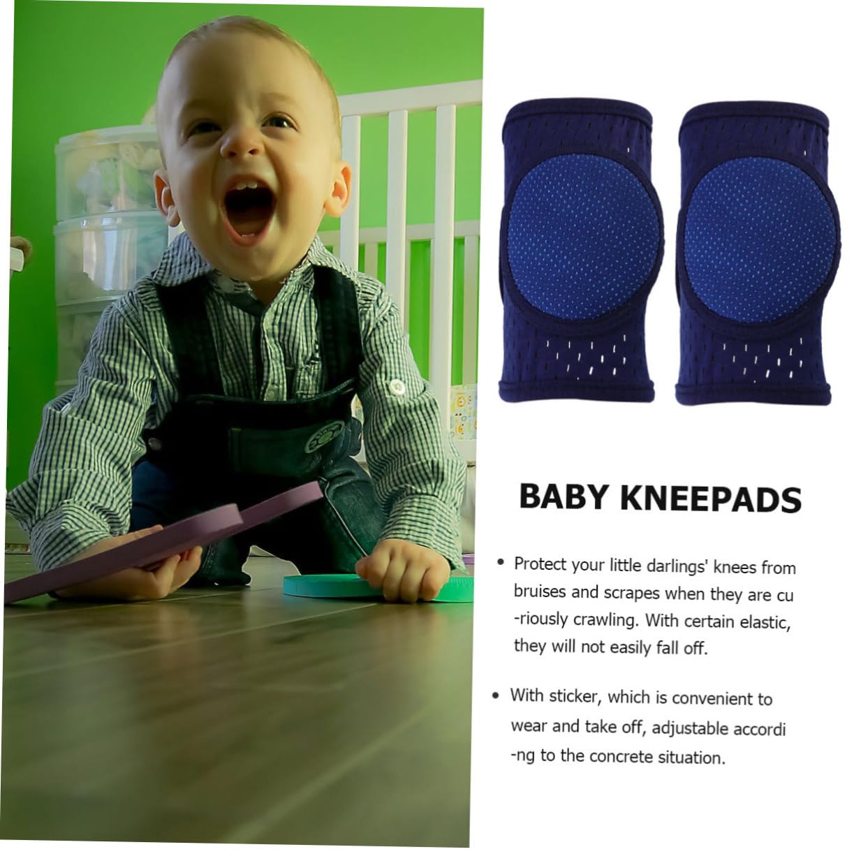 FOMIYES Crawling Knee Pads for Lightweight Knee Sleeves Crawling Protectors for Comfortable and Breathable Material Unisex Design for Boys