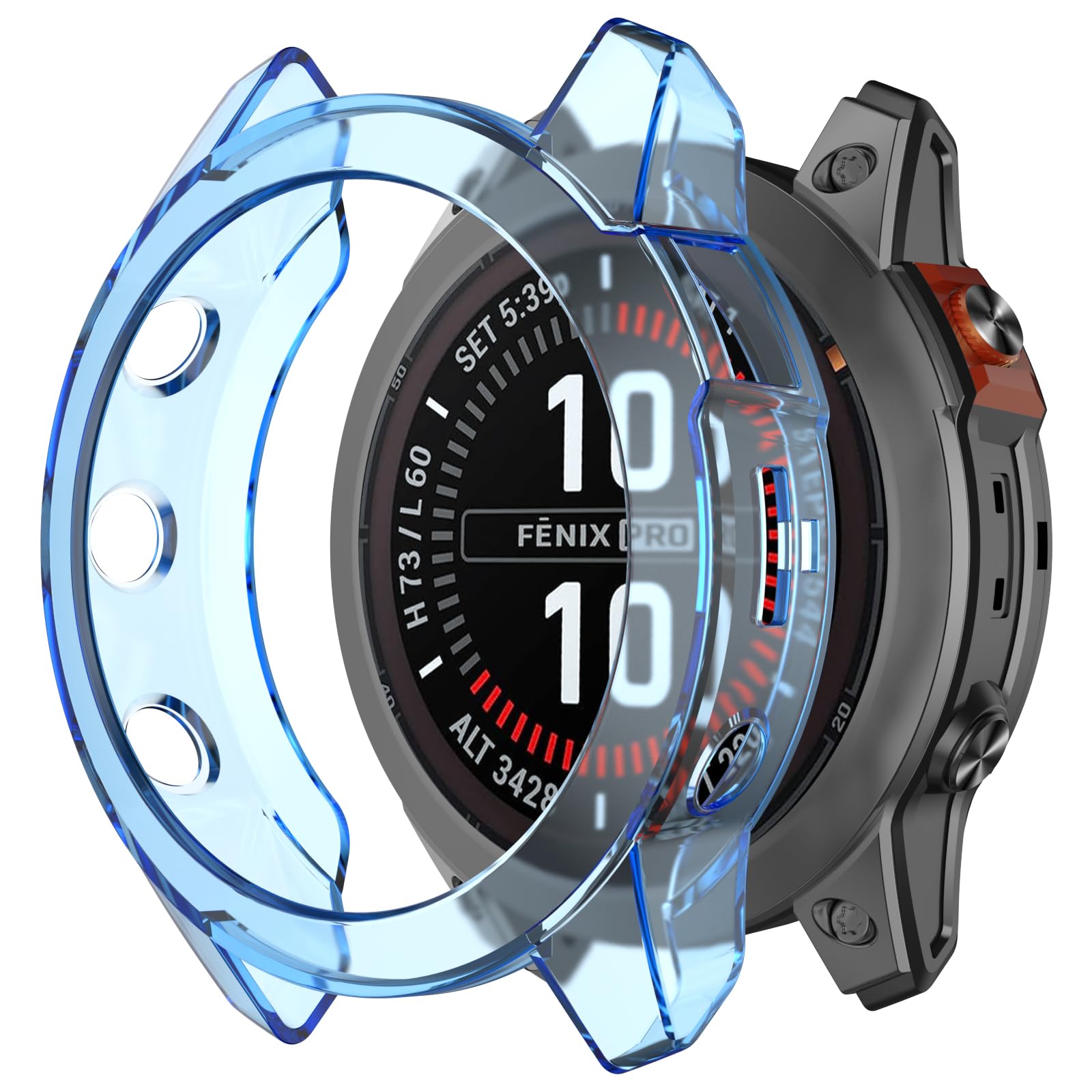 Protector Cases Compatible with Garmin Fenix 7X/Epix Pro 51MM Case Cover Soft TPU Bumper Rugged Shock Proof Protective Shell for Garmin Fenix 7X Pro Watch Case