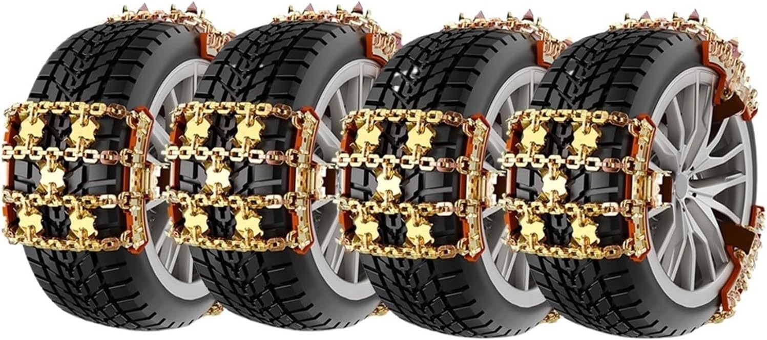 Car Tire Snow Chain Suitable Tire Size 175-255mm Winter Snow Snow Chain Not Dmage The Tire and Easy to Install(Q20-175-255mm-1PCS)