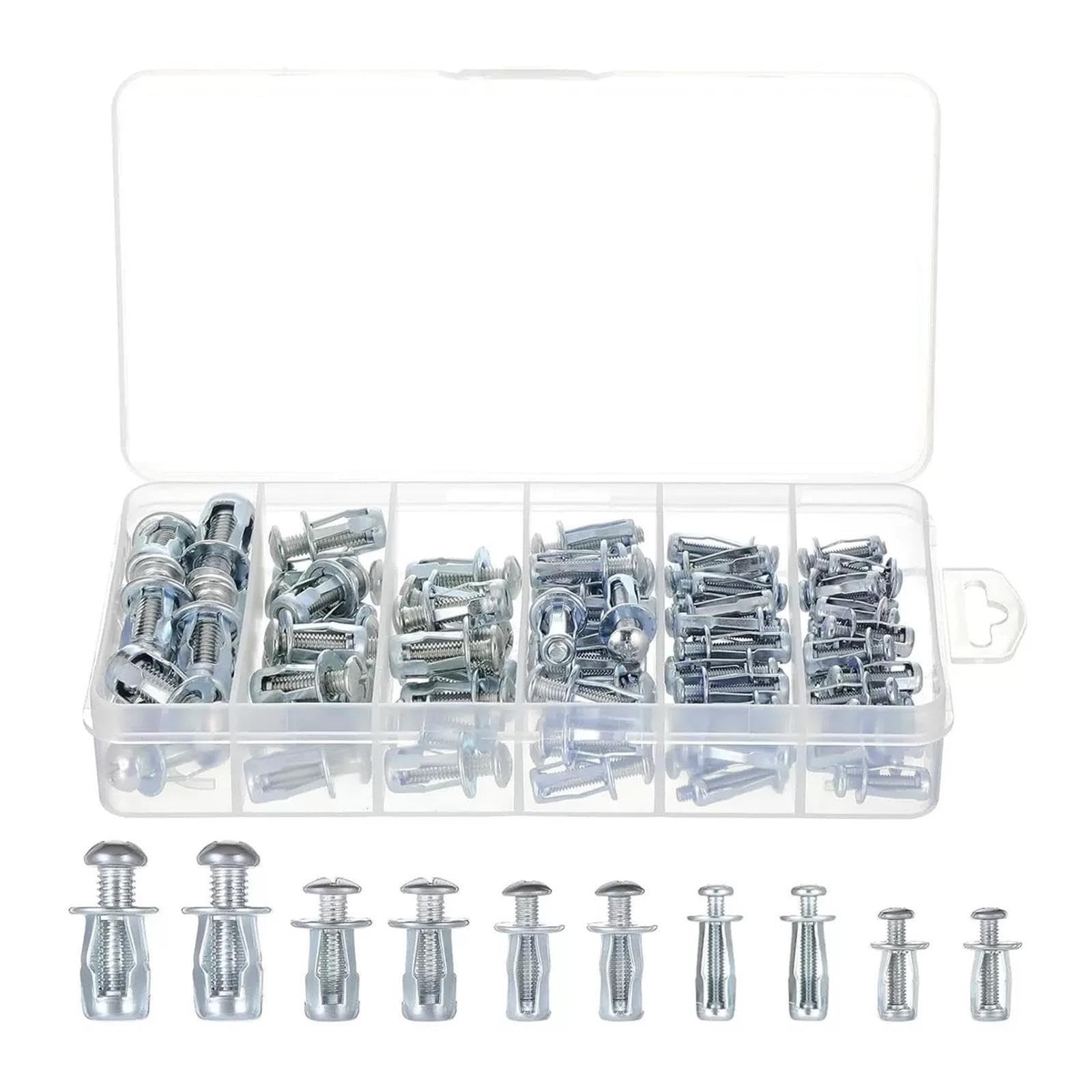 32-90PCS Jack Nuts Petal Nuts, tornillo de expansión para hojalata & valla