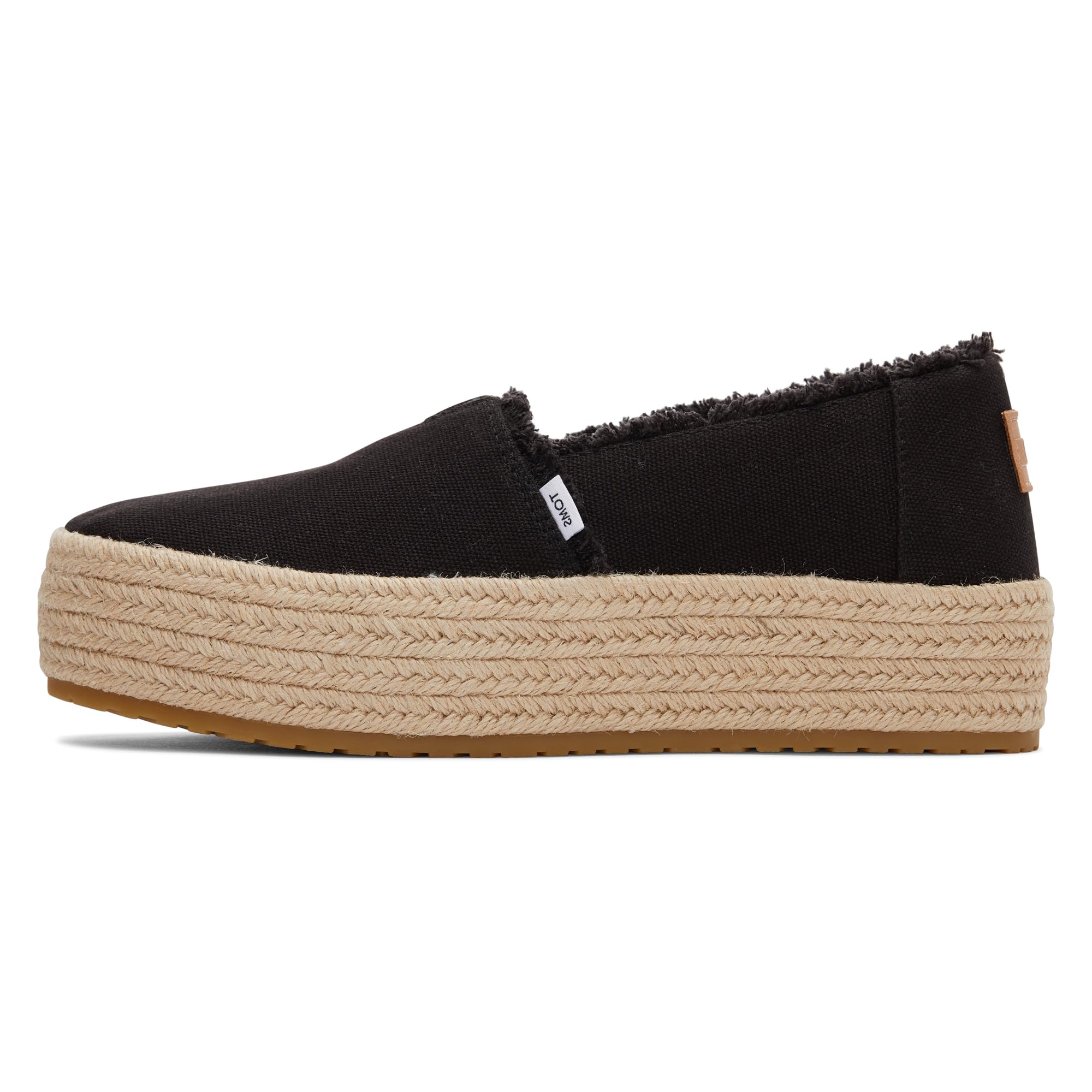 TOMS Women's Valencia Platform Espadrille, Textile Upper, CloudBound Insole
