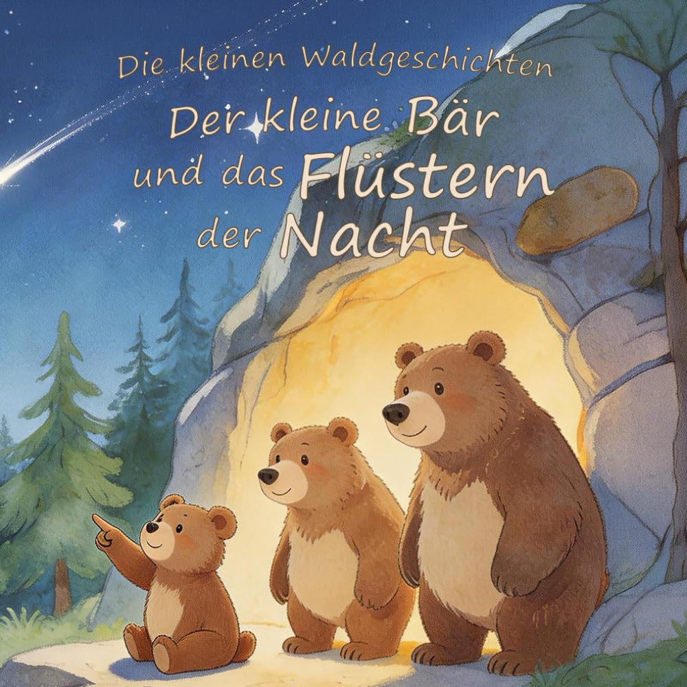 Die kleinen Waldgeschichten – Der kleine Bär und das Flüstern der Nacht: Eine liebevolle Gute-Nacht-Geschichte über Mut, Geborgenheit und das Einschlafen für Kinder von 1-4 Jahren