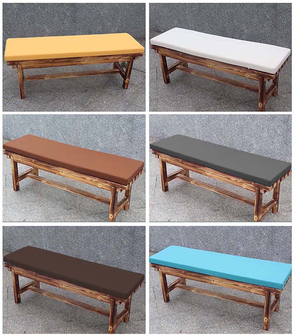 Cuscino impermeabile per panca da interni ed esterni (120 x 35 cm) per divano da giardino a 2/3 posti, comodo da sedere, elegante decorazione per patio