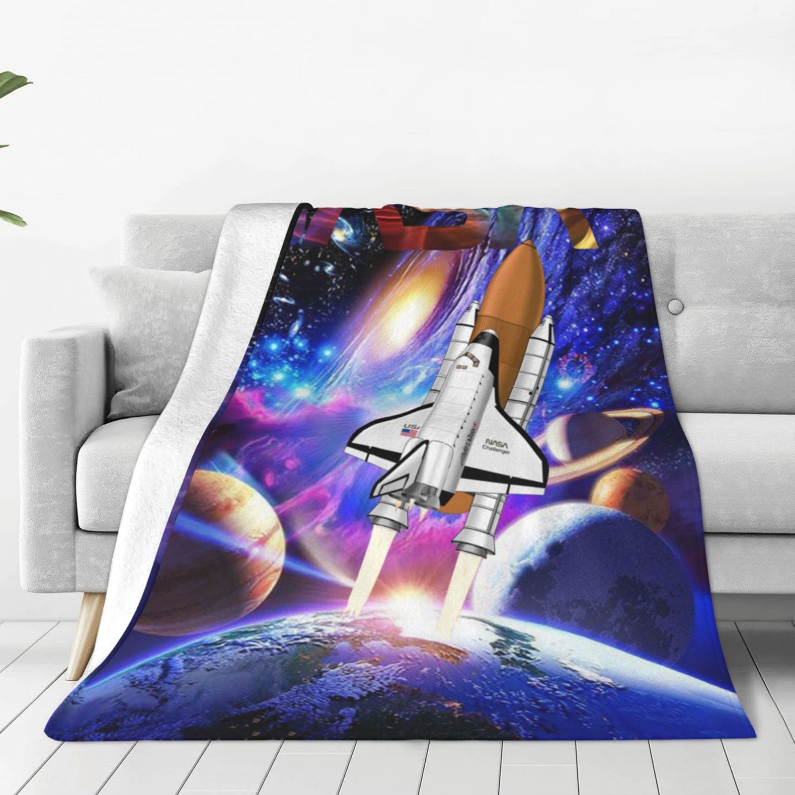 Amazon.com: NASA Ultra-Soft Micro Fleece Blanket Throw Fuzzy Lightweight  Hypoallergenic Plush for Kids Boys Girls Adults 3D Fashion Print Blanket  Perfect for Couch, Sofa, Bed, 50X40 : Home u0026 Kitchen