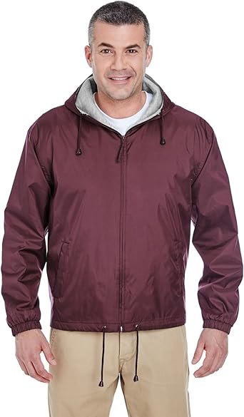 fleece lined pullover windbreaker