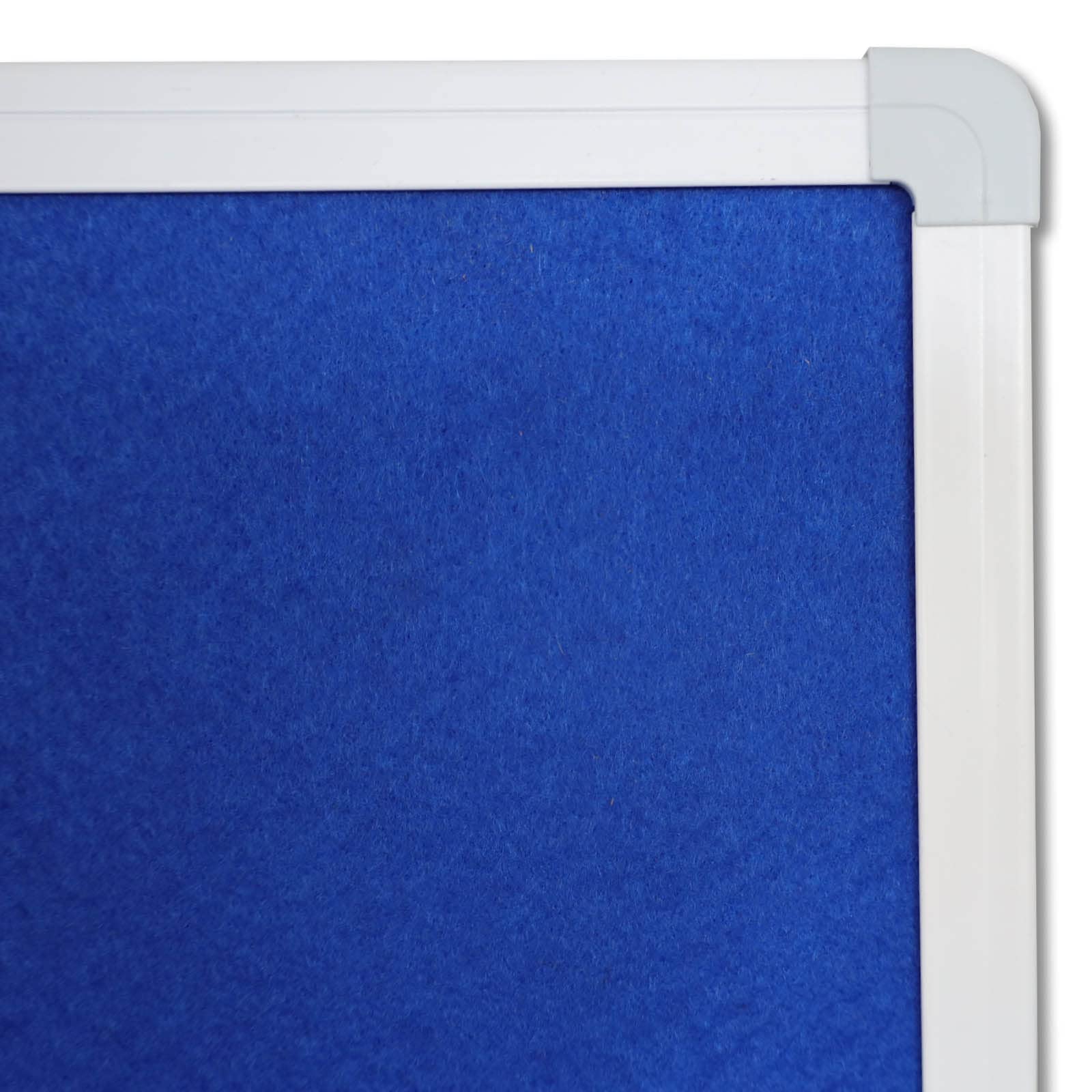 Moderationstafel FOLD - Filz-Metaplanwand 120x150 cm - klappbar Blau | Moderationswand mit Filz- Oberfläche & Rollen - mobil & beidseitig nutzbar - Pinntafel ideal für Büro, Schule & Seminare