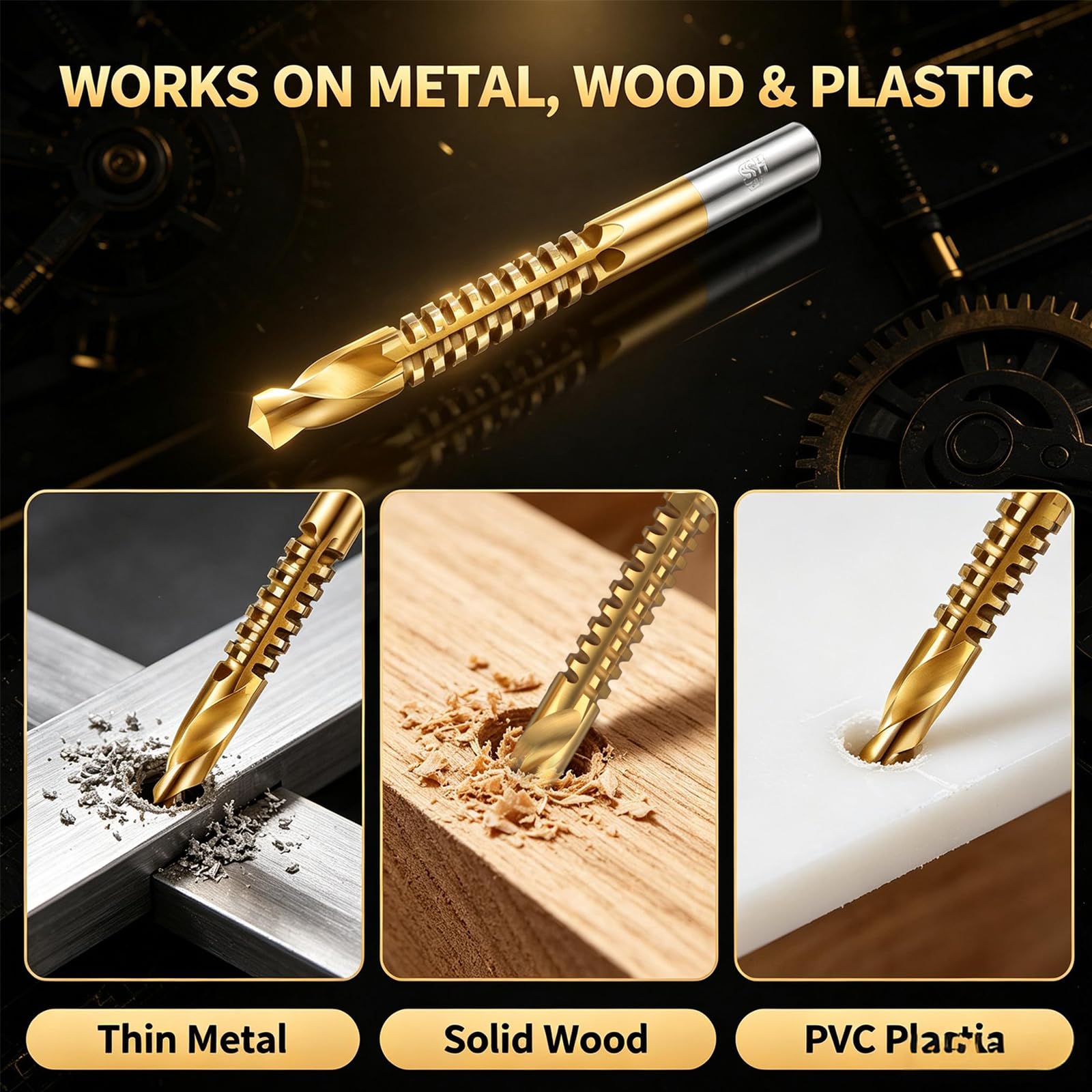 High-Speed Steel Drill Bit Set - 6 Pcs -3