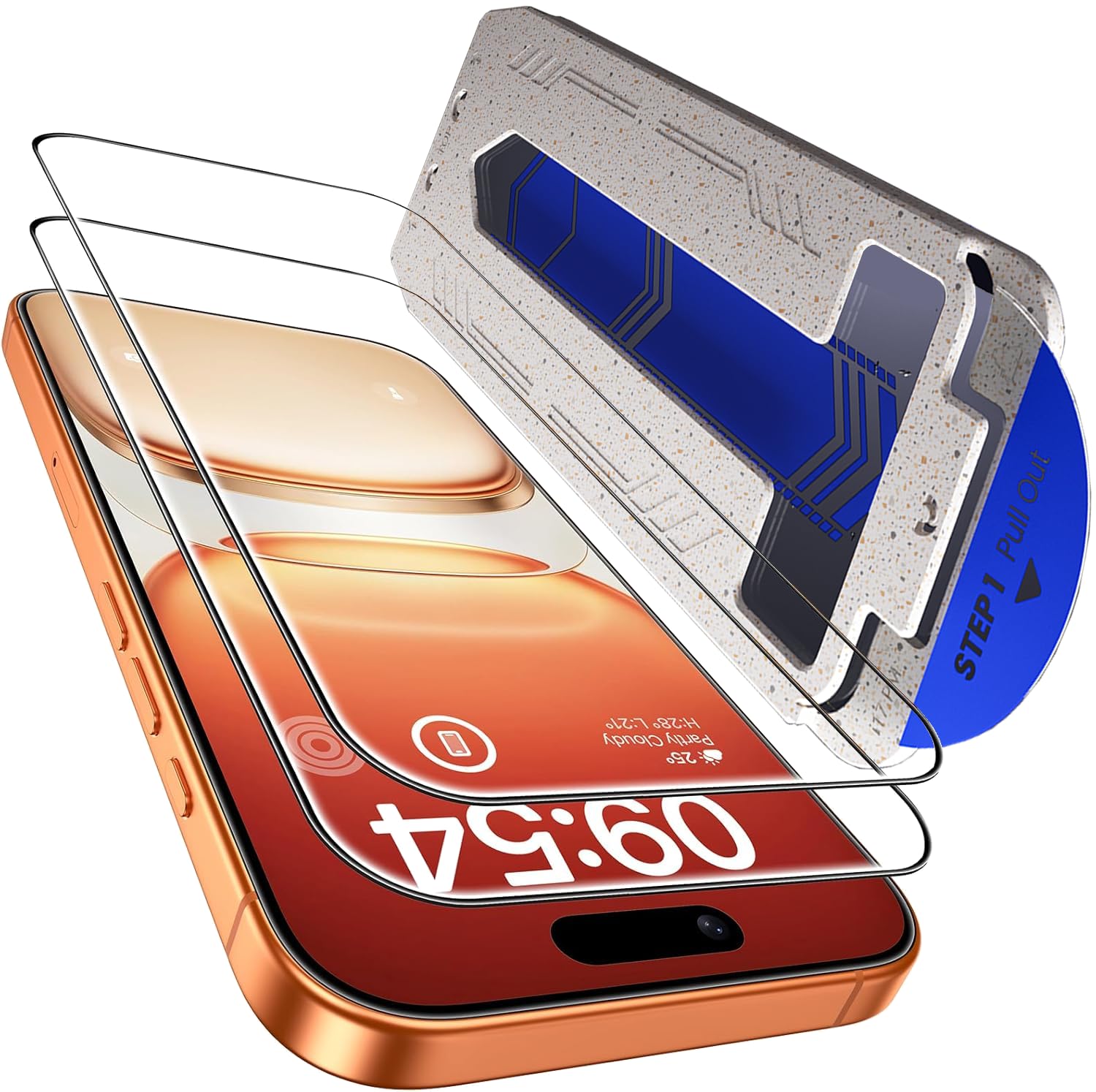 Mr.Shield Align-X Screen Protector for iPhone 17 Pro, 9H Hardness Tempered Glass Screen Guard, Military Grade Protection, Easy Install, Case-Friendly, Anti-Static – Pack Of 1-image-30