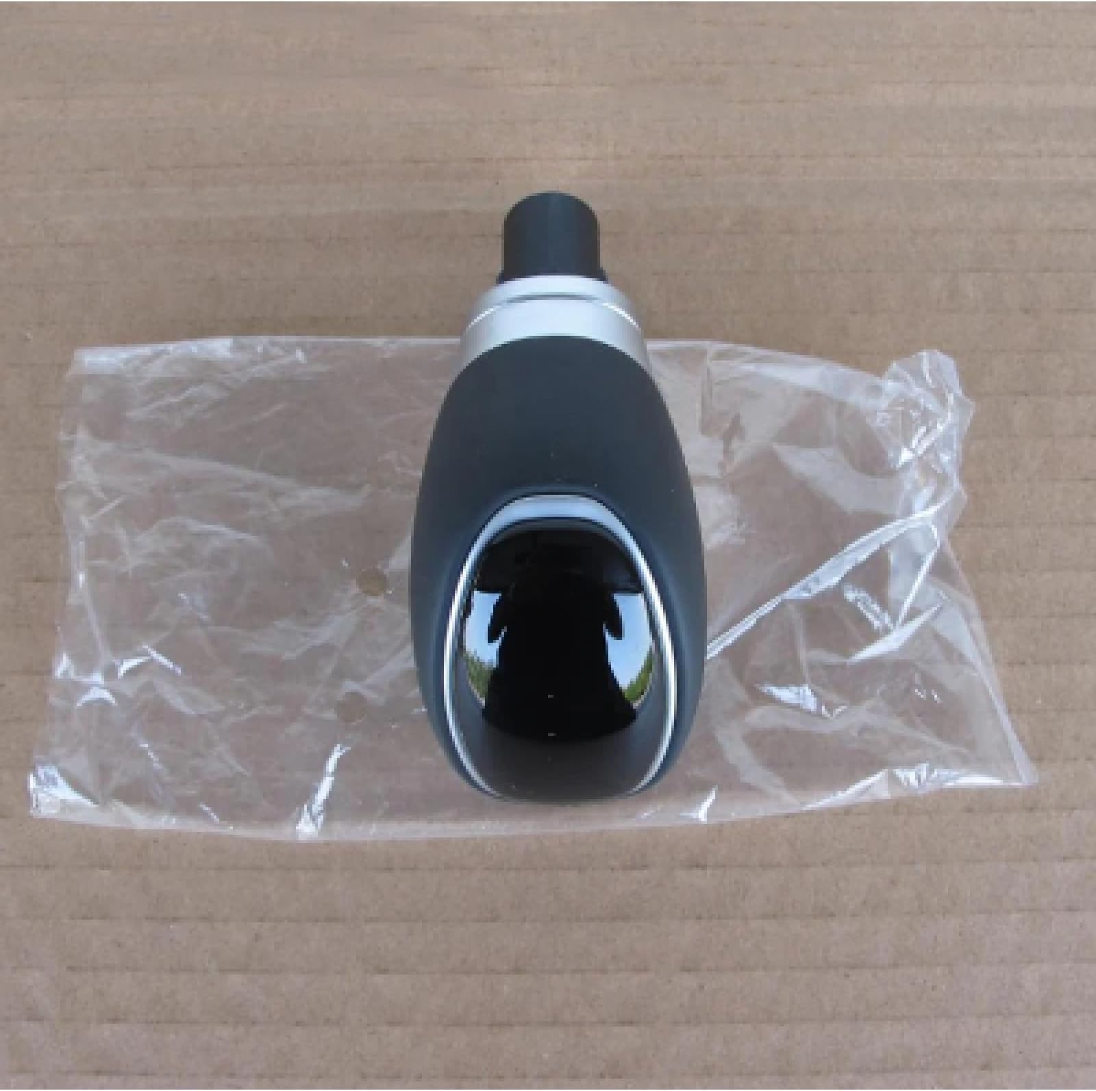 Gear control shift handle black High Glossy A/T Gear Shift Knob Leather Boots 46720C1200, for 2015-2017 Hyundai LF Sonata