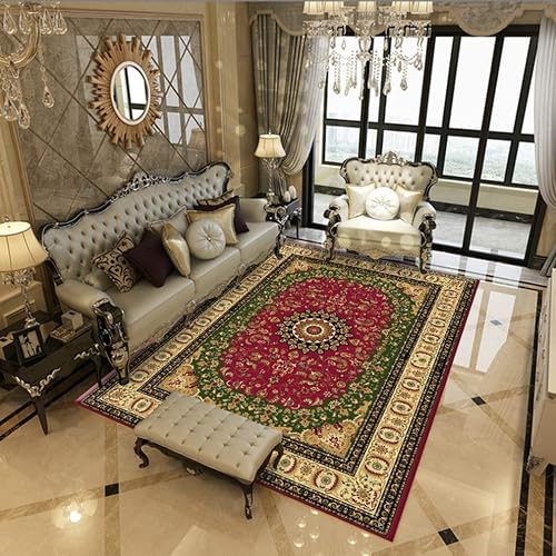 MOXIC Isfahan Fleece Area Rug, Soft Rectangle Area Rugs for Living Room Bedroom Indoor Outdoor Nursery Rug (8x8 Feet)