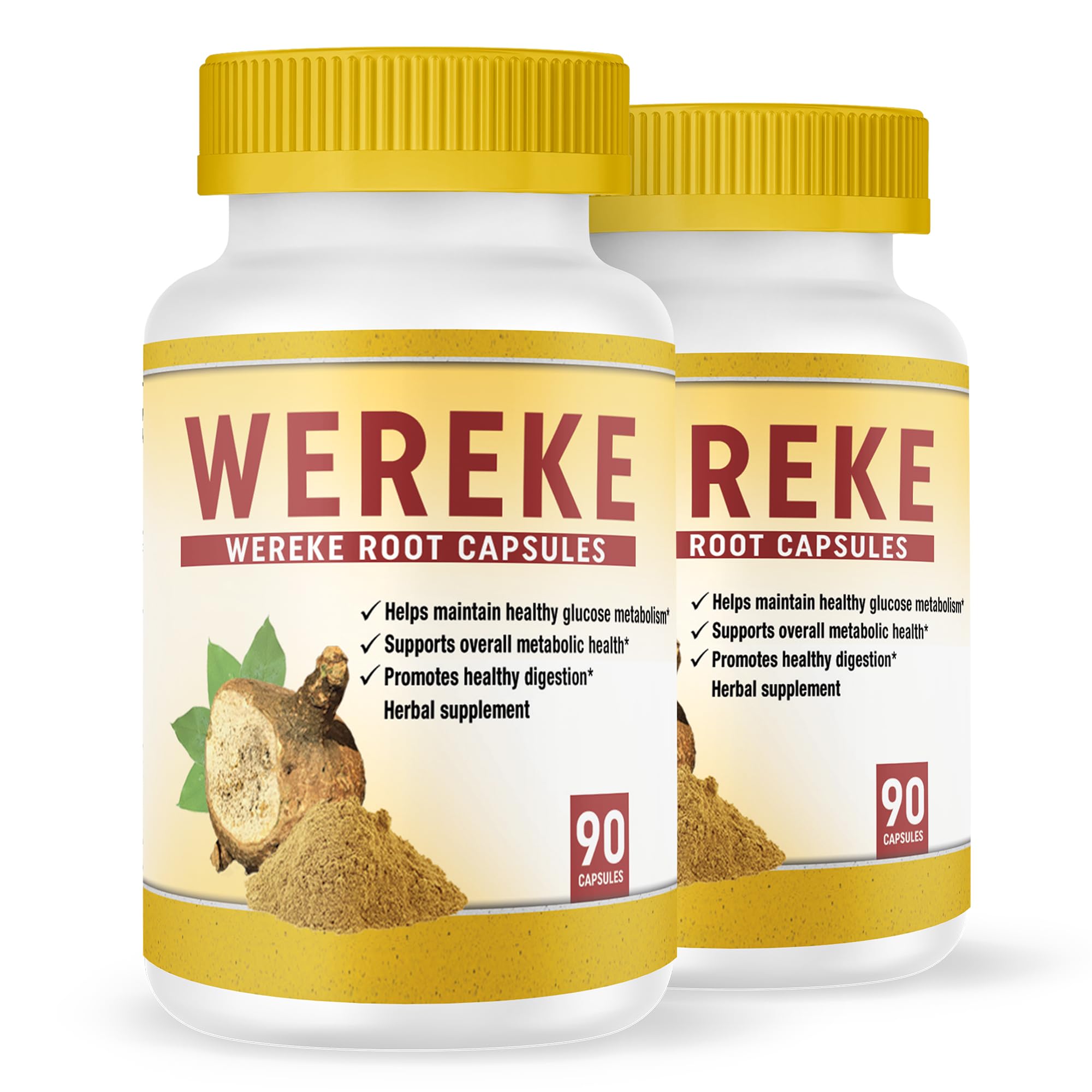 Wereke – Wereke Root Capsules. Guereque. Set of 2 Bottles. for Rheumatism, Gastritis, and as a Natural Anti-inflammatory.