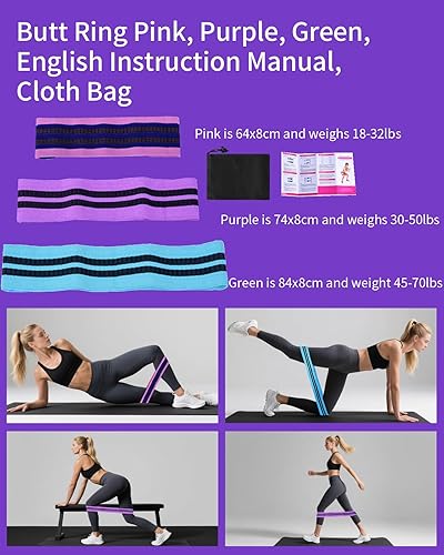 Miniatura 3 de Kit de equipo de pilates para mujer, mejor kit de yoga y pilates para entrenamientos en casa con anillo de pilates y juego de pelotas, bandas de
