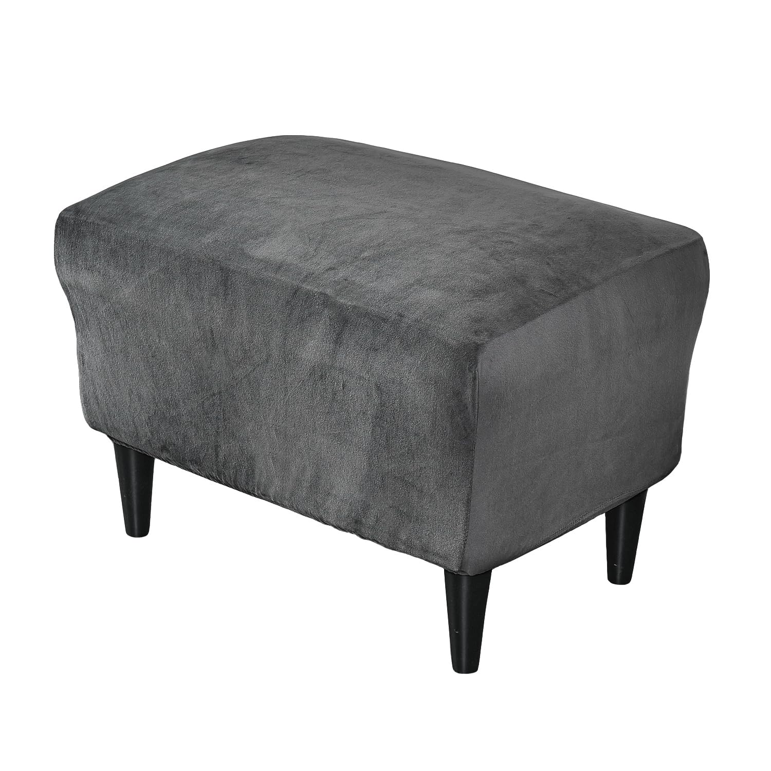 Protector de muebles otomanos elásticos en terciopelo para cubrir banco rectangular