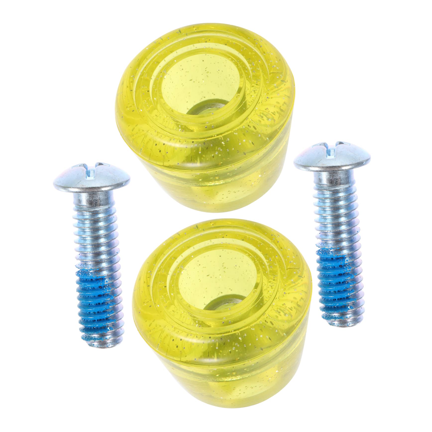 POPETPOP 1Pair Replaceable Roller Skate Toe Stops Durable Brake Supply with Screws for Enhanced Stability and Safety for Sudden Stops Portable Design for Easy Use