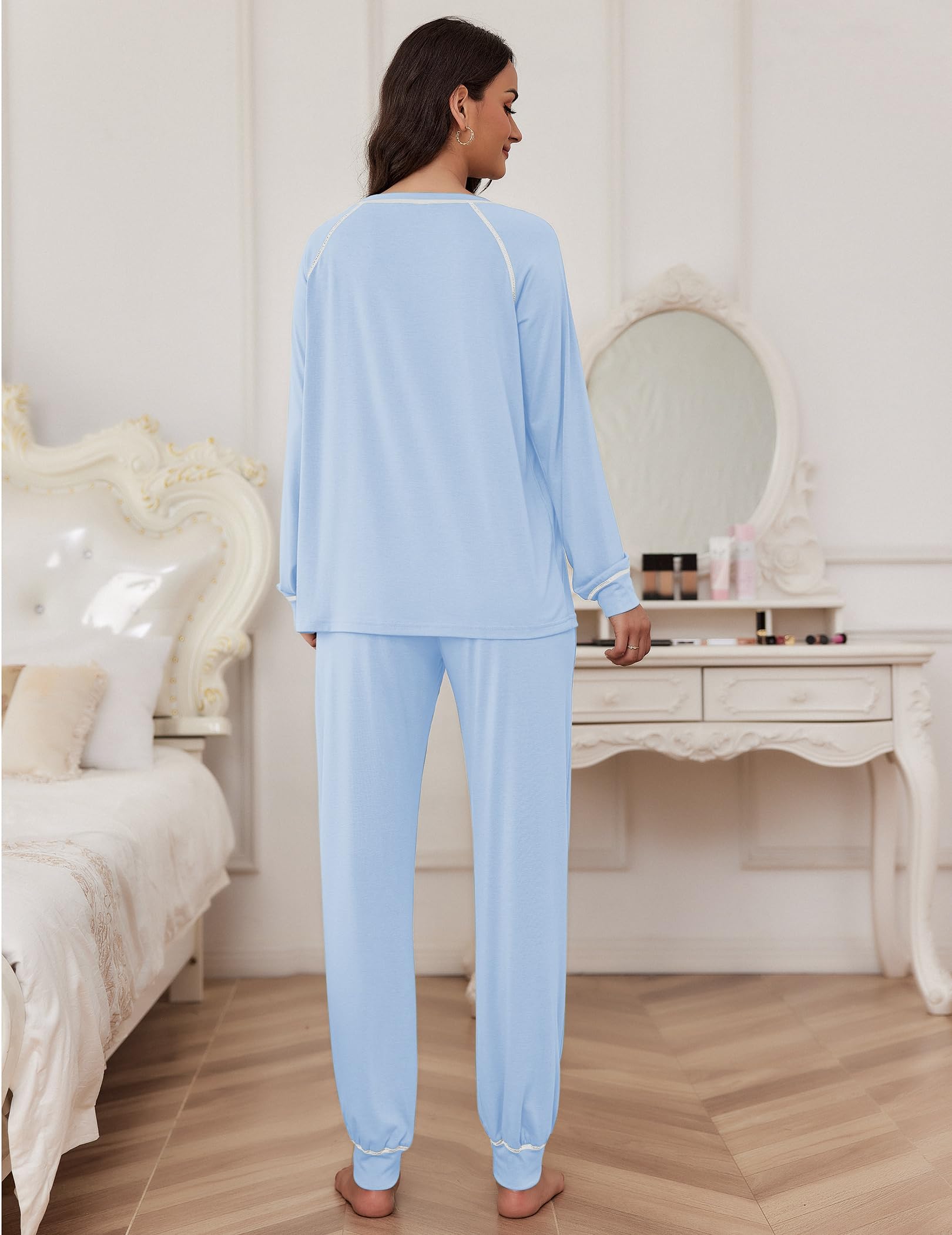 Ekouaer Casual Juego de Pijama para Mujer