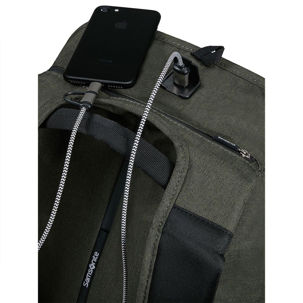 Samsonite Securipak - Mochila para Portátil de 15,6 Pulgadas, 44 cm, 17 L, Color Verde (Follaje Verde)